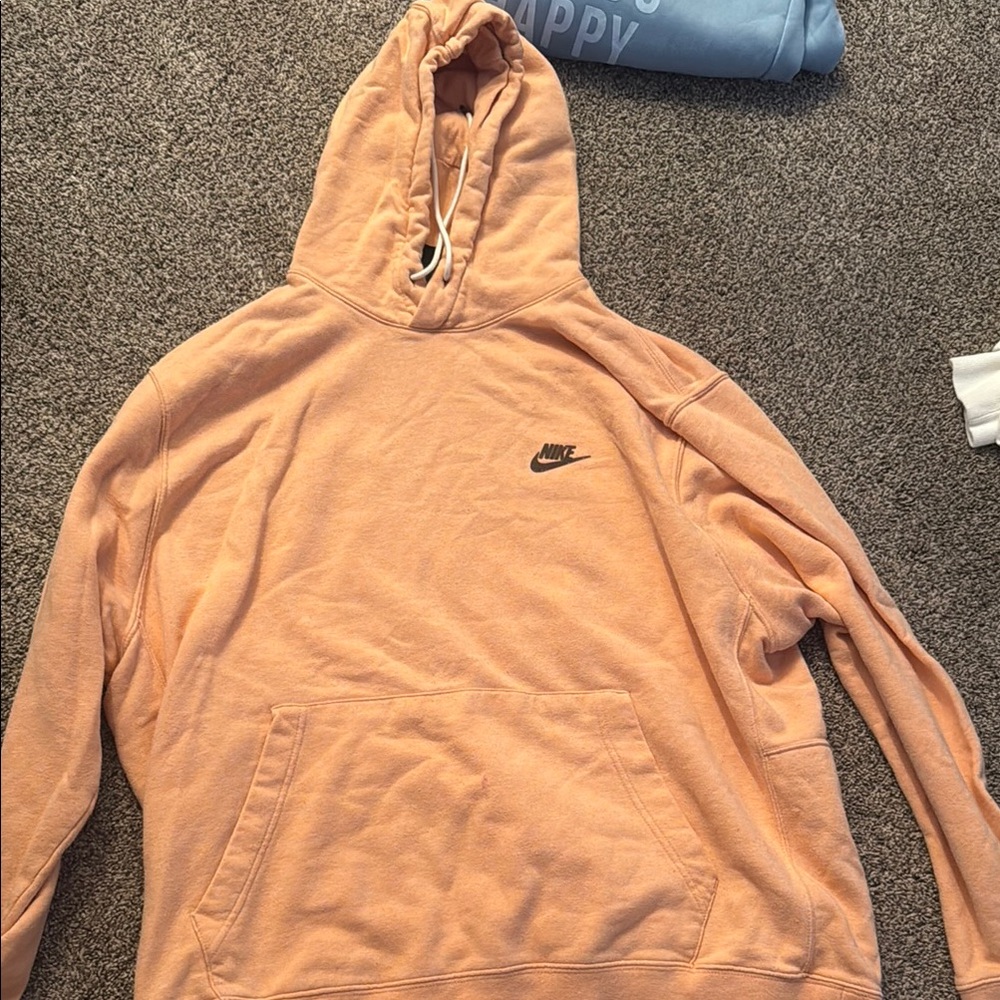 Nike Men's Orange Hoodie